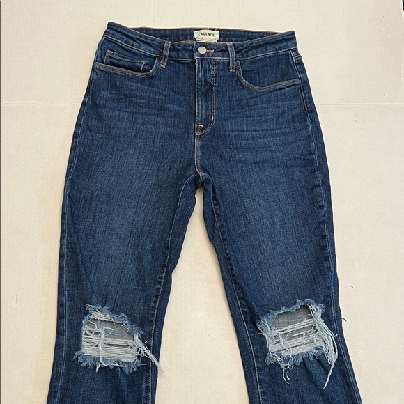 L’AGENCE ABIGAIL FRENCH SLIM RIPPED SKINNY JEANS SIZE  28 - Picture 4 of 16